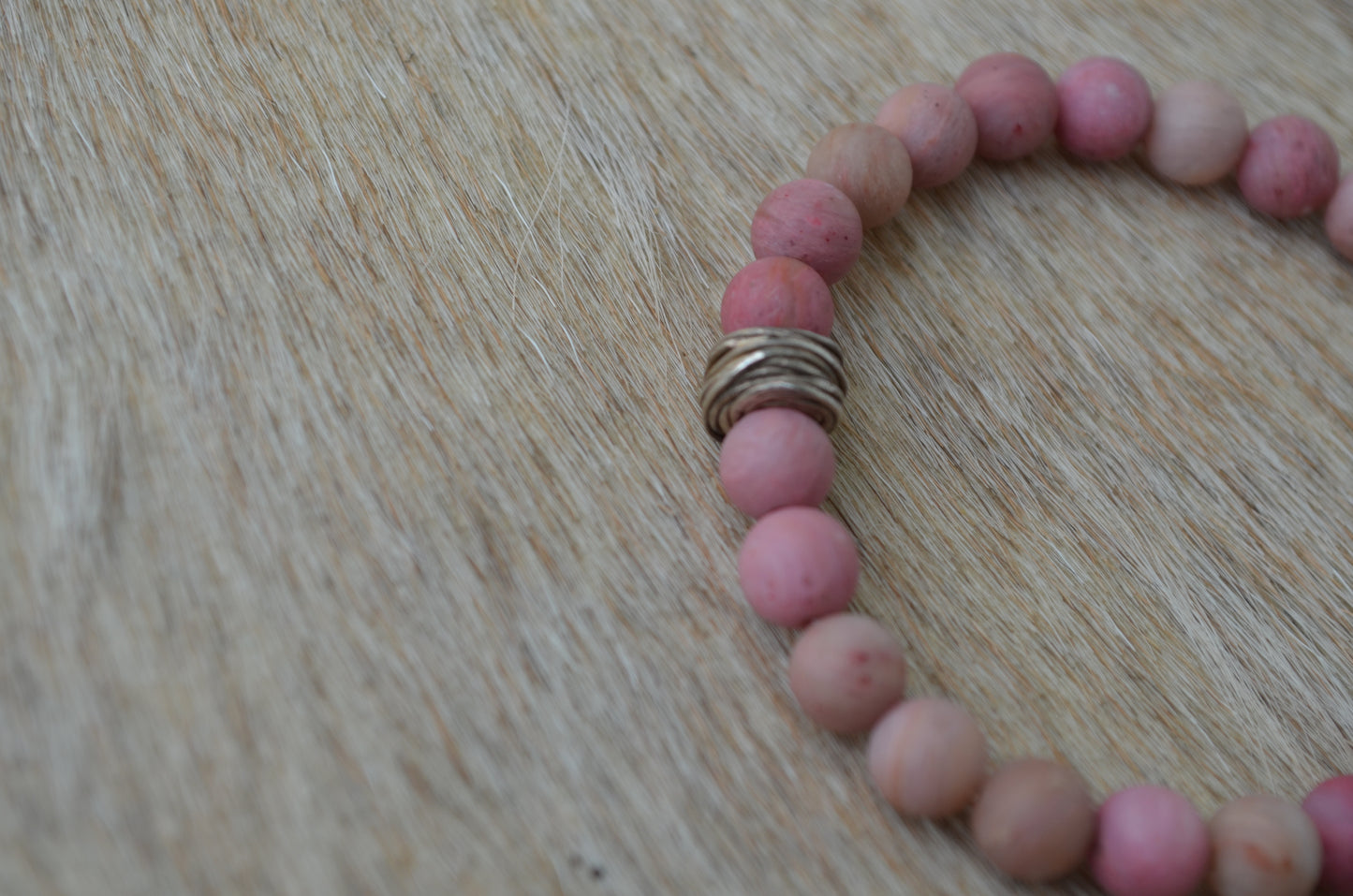 Rhodonit Armband 925 S