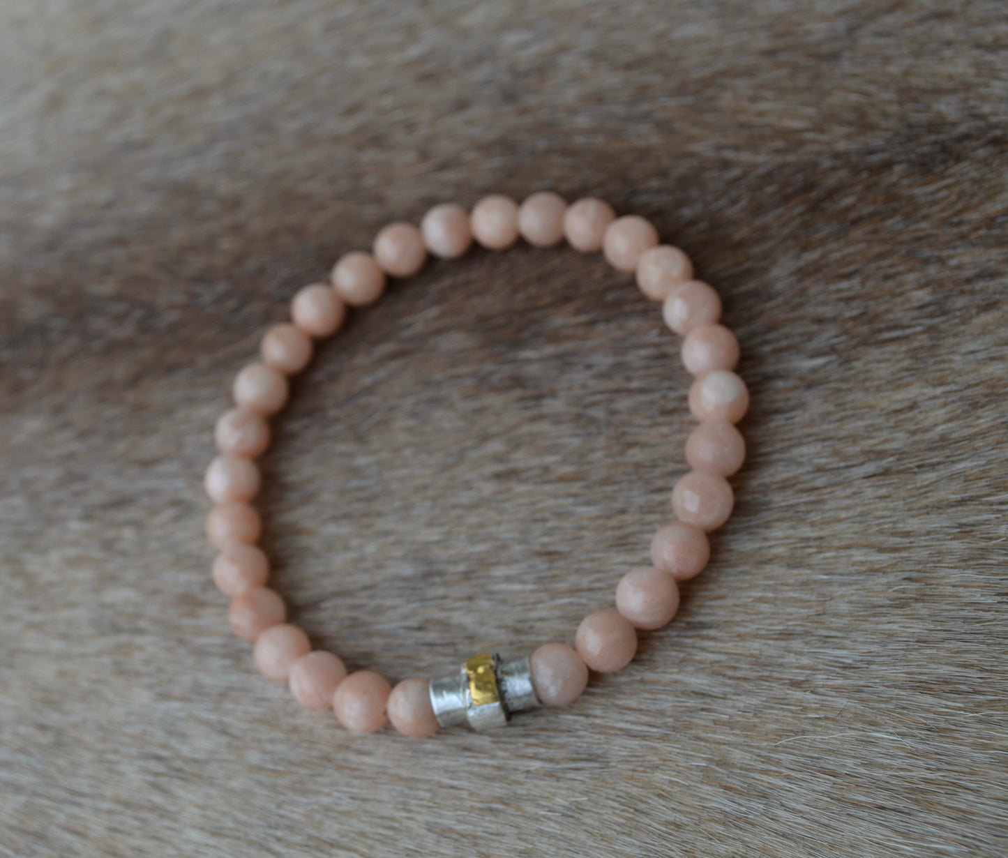 Baryt Armband 925 S / 999 FG