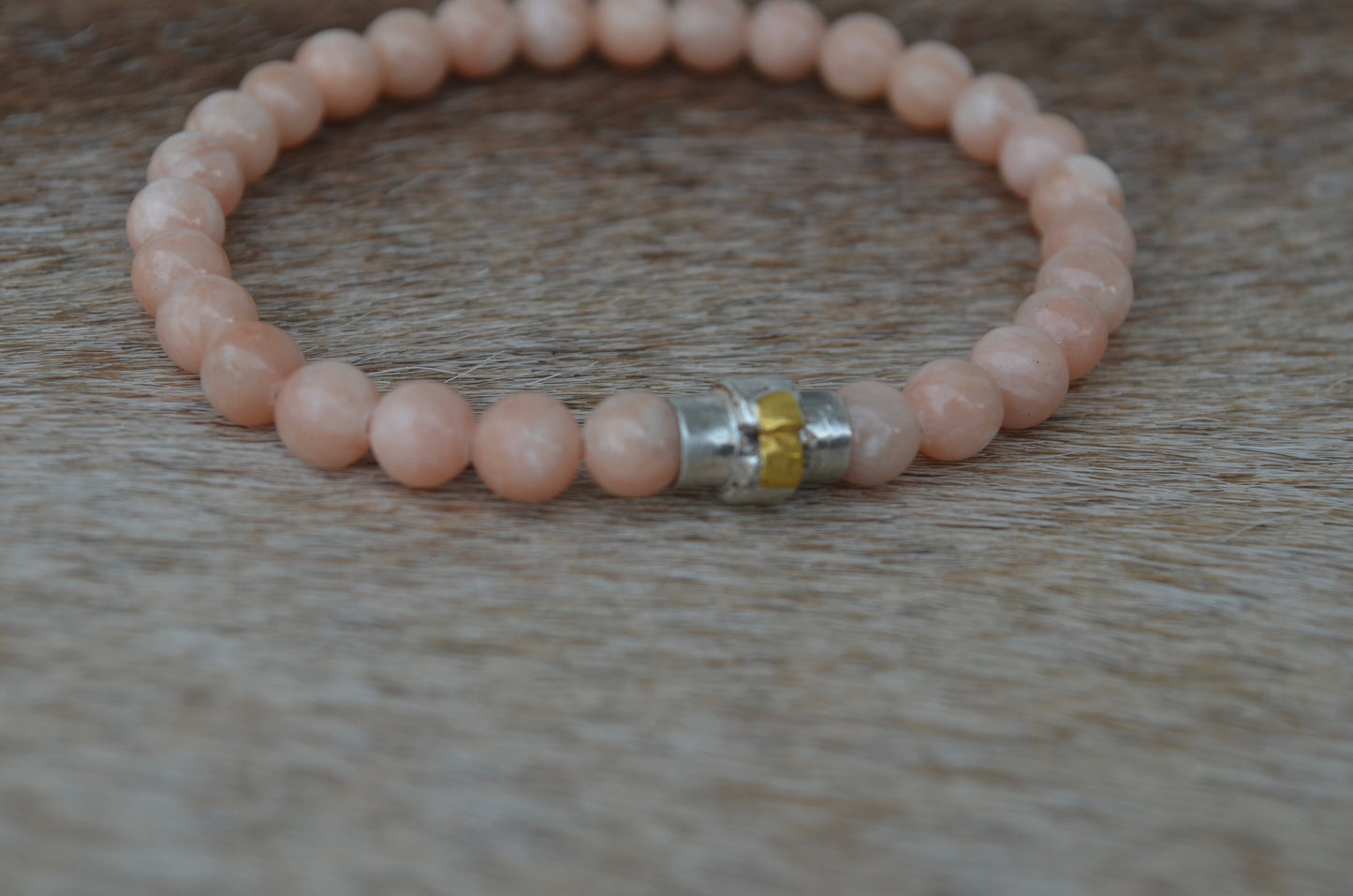 Baryt Armband 925 S / 999 FG